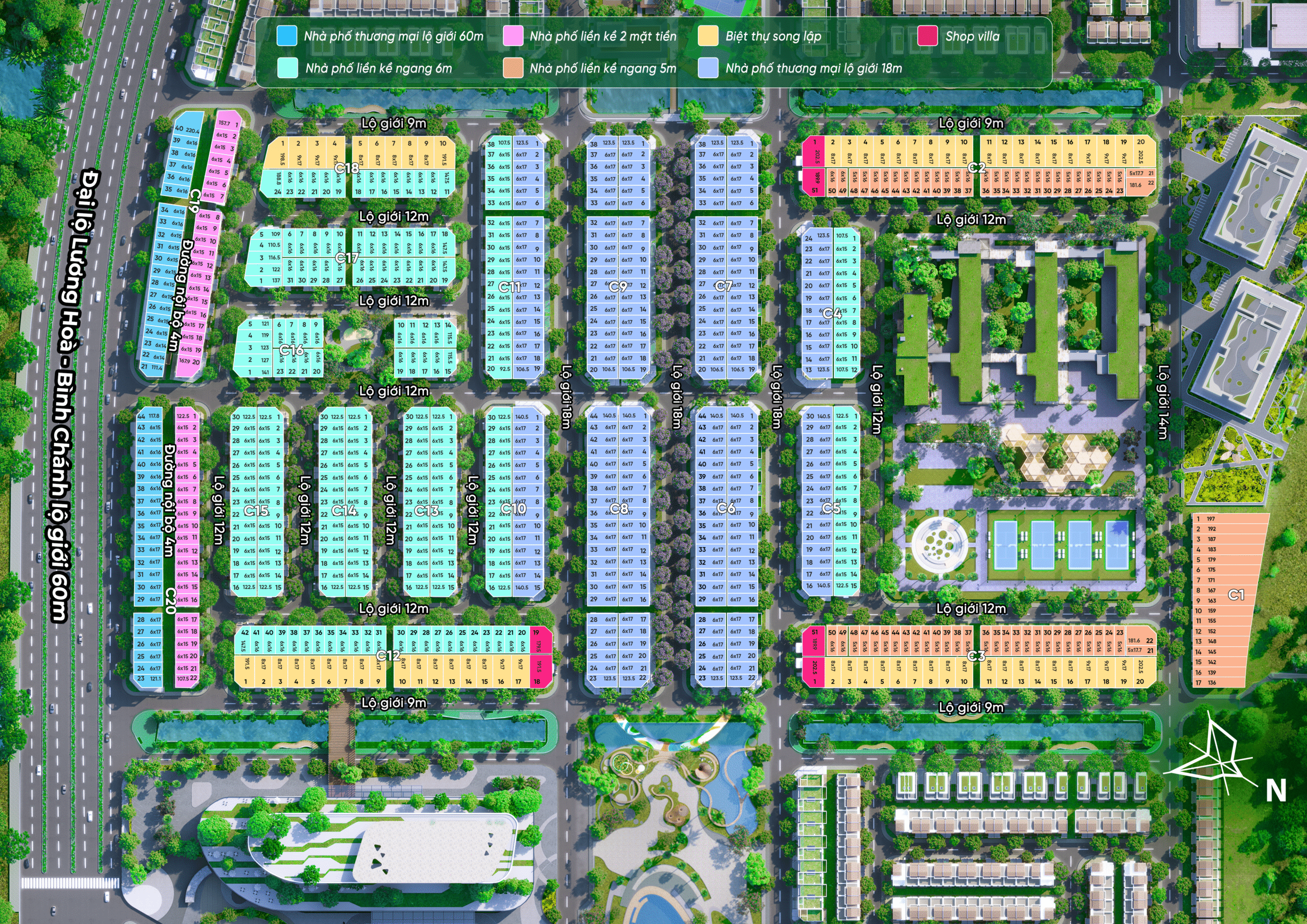 mặt bằng River Park La Home